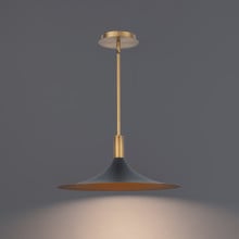 Cochere 18' LED Pendant Light 3000K in Black/Gold/Aged Brass