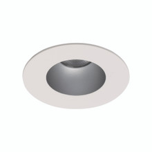 Ocularc 1.0 LED Round Flood 2700K Trim with Light Engine and New Construction or Remodel Housing in Haze White