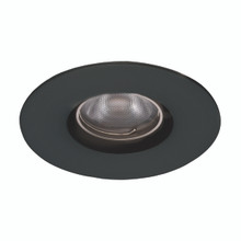 Ocularc 1.0 LED Round Flood 3000K Trim with Light Engine and New Construction or Remodel Housing in Black