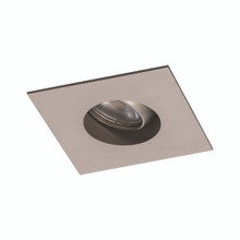 Ocularc 1.0 LED Square Adjustable Narrow 3000K Trim with Light Engine and New Construction or Remodel Housing in Brushed Nickel