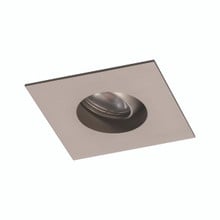 Ocularc 1.0 LED Square Narrow 3000K Trim with Light Engine and New Construction or Remodel Housing in Brushed Nickel