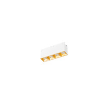 Multi Stealth Downlight Trimless 4 Cell Flood Beam 2700K 90CRI in Gold