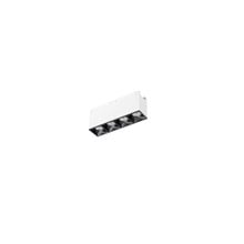 Multi Stealth Downlight Trimless 4 Cell Spot Beam 3500K 90CRI in Black