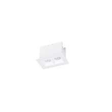 Multi Stealth Downlight Trim 2 Cell Spot Beam 3000K 90CRI in White/White