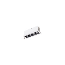 Multi Stealth Downlight Trim 4 Cell Flood Beam 3500K 90CRI in Black/White