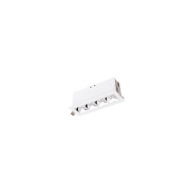 Multi Stealth Downlight Trim 4 Cell Flood Beam 3500K 90CRI in Chrome/White