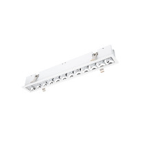 Multi Stealth Downlight Trim 12 Cell Narrow Flood Beam 4000K 90CRI in Chrome/White