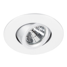 Ocularc 2.0 LED Round Adjustable Flood 2700K Trim with Light Engine and New Construction or Remodel Housing in White