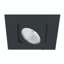 Ocularc 2.0 LED Square Adjustable Flood 2700K Trim with Light Engine and New Construction or Remodel Housing in Black