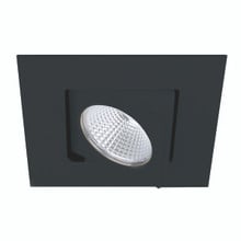 Ocularc 2.0 LED Square Adjustable Spot 3000K Trim with Light Engine and New Construction or Remodel Housing in Black