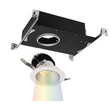 Aether Color Changing LED Round Adjustable Trim with Light Engine Flood Beam in Haze White