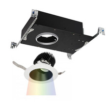 Aether Round Adjustable Trim with LED Light Engine Spot 15 Beam 4000K in Black White
