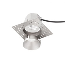Aether Round Trimless with LED Light Engine Flood 40 Beam 2700K in Brushed Nickel
