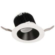 Aether Color Changing LED Round Wall Wash Trim with Light Engine in Black White