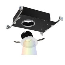 Aether Color Changing LED Round Wall Wash Trim with Light Engine in White