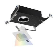 Aether Color Changing LED Square Adjustable Trim with Light Engine Flood Beam in Haze White