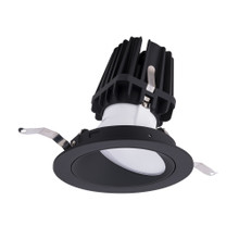 FQ 4' Round Wall Wash Trim 930 Black