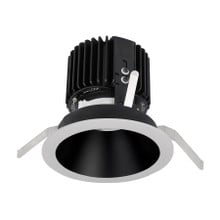 Volta Round Trim with LED Light Engine Wide Flood 60 Beam 2700K Warm White in Black White