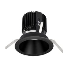 Volta Round Trim with LED Light Engine Wide Flood 60 Beam 3000K Soft White in Black