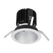 Volta Round Trim with LED Light Engine Wide Flood 60 Beam 3500K White in Haze White