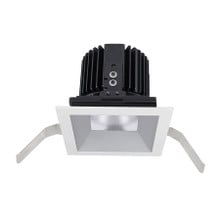 Volta Square Shallow Regressed Trim with LED Light Engine Narrow 25 Beam 3500K White in Haze White