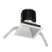 Volta Square Trim with LED Light Engine Spot 15 Beam 3500K White in Haze White