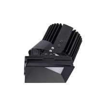 Volta Square Wall Wash Invisible Trim with LED Light Engine Asymmetrical Beam 3500K White in Black