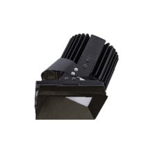 Volta Square Wall Wash Invisible Trim with LED Light Engine Asymmetrical Beam 3500K White in Copper Bronze