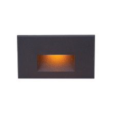 LEDme Horizontal Amber Step and Wall Light in Black
