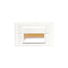 LEDme Horizontal Amber Trimless Step and Wall Light in White