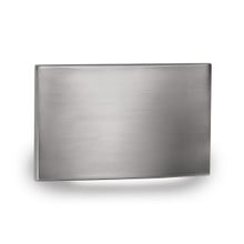 LED Horizontal Scoop Step and Wall Light 120V Amber in Brushed Nickel