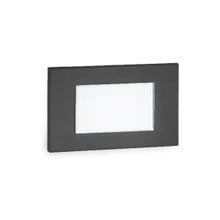 LED Diffused Step and Wall Light 120V Amber in Black