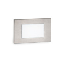 LED Diffused Step and Wall Light 120V Amber in Stainless Steel