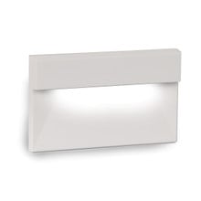 LED Horizontal Ledge Step and Wall Light 120V Amber in White