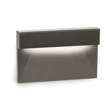 LED Horizontal Ledge Step and Wall Light 277V Amber in Bronze