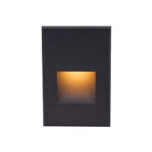 LEDme Vertical Amber Step and Wall Light in Black