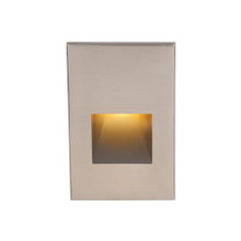 LEDme Vertical Amber Step and Wall Light in Brushed Nickel