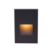 LEDme Vertical Amber Step and Wall Light 277V in Black