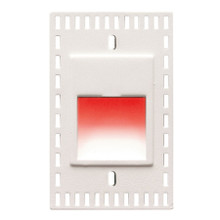 LEDme Vertical Red Trimless Step and Wall Light in White