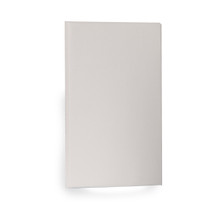 LED Vertical Scoop Step and Wall Light 120V Amber in White