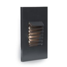 LED Vertical Louvered Step and Wall Light 277V 3000K in Black