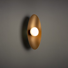 Glamour 18' LED Wall Sconce 2700K in Brushed Aged Brass