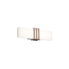 Minibar 18' LED Bath Vanity & Wall Sconce 3000K in Brushed Nickel