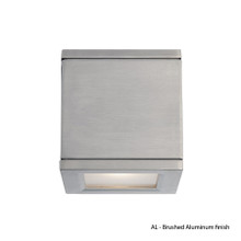 RUBIX Single LED Outdoor Wall Sconce Light 3000K in Brushed Aluminum