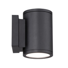 TUBE Double LED Outdoor Wall Sconce Light 3000K in Black