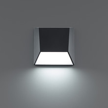 ATLANTIS 6' LED Outdoor Wall Sconce Light 4000K in Black