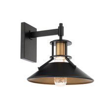 SLEEPLESS 15' LED Outdoor Wall Sconce Barn Light 3000K in Black/Aged Brass