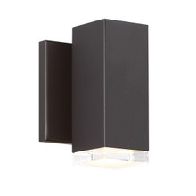 BLOCK 6' LED Outdoor Wall Sconce Light 3000K in Bronze
