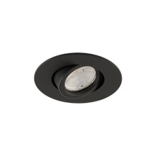 Ocularc 2.0 5CCT Round Adjustable Trim and Housing for New Construction or Remodel with Flood Beam and Black Finish