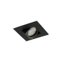 Ocularc 2.0 5CCT Square Adjustable Trim and Housing for New Construction or Remodel with Flood Beam and Black Finish